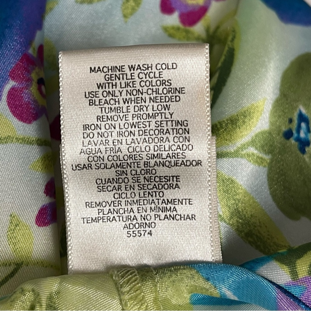 Y2K Vintage Floral Slip Dress Chemise - Picture 5 of 8
